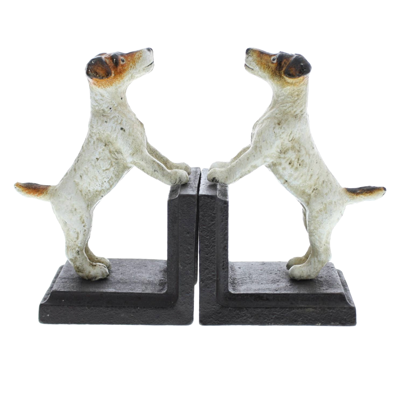 Jack Russell Cast Iron Bookends
