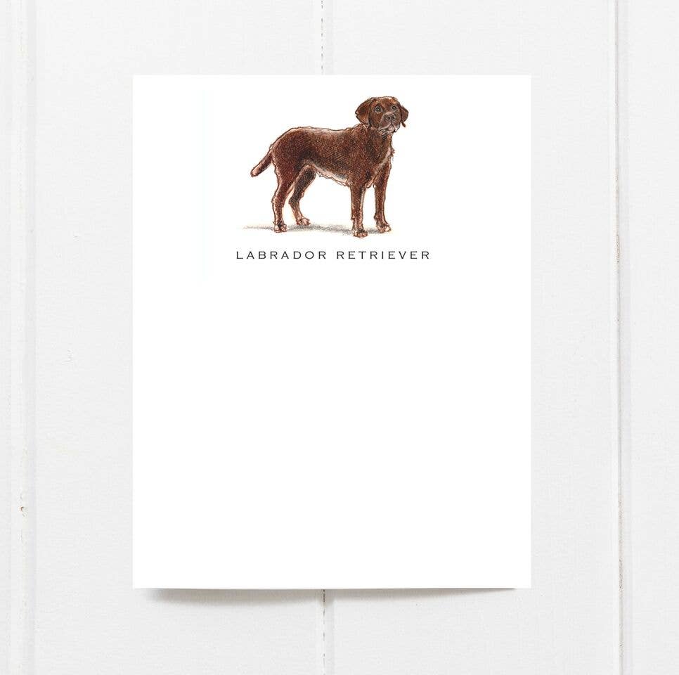 Dog Note Cards | Labrador (Chocolate) | Set of 6 - THE BOXER