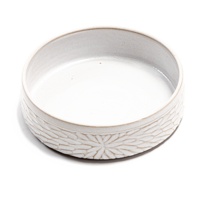 Carved Stoneware Bowl