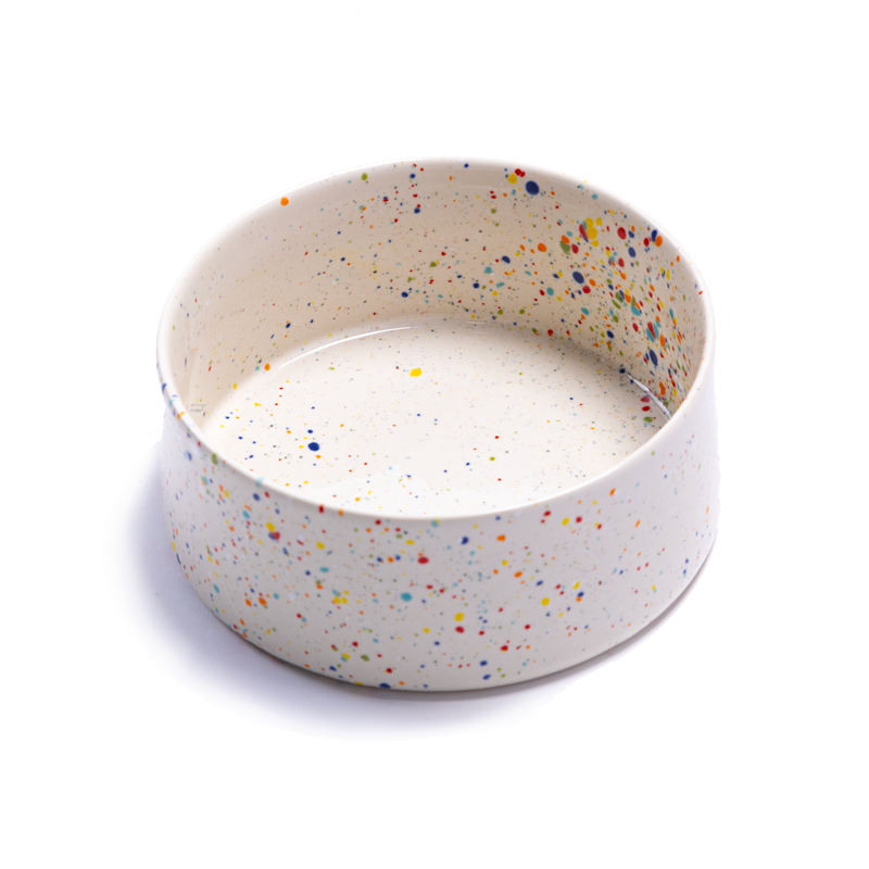 Festive Confetti Dog Bowl