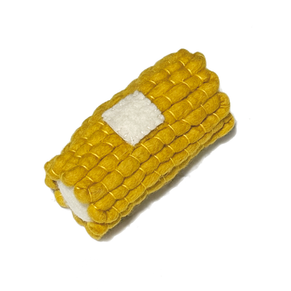 Boiled Wool Corn Squeaker Toy
