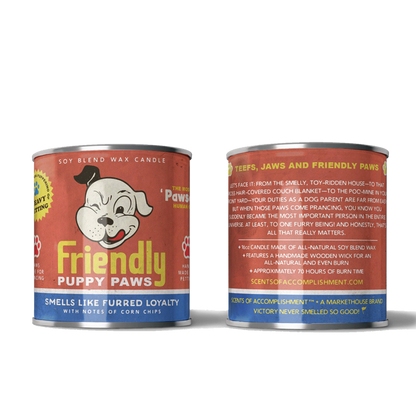 Friendly Puppy Paws 16oz. Candle