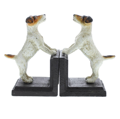 Jack Russell Cast Iron Bookends