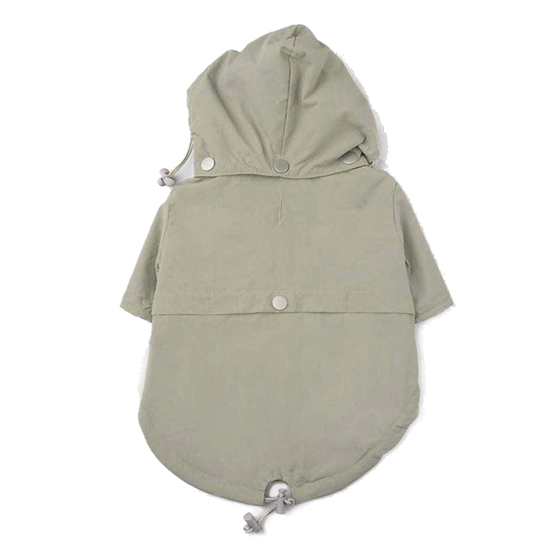 Moss Green Dog Raincoat / Parka