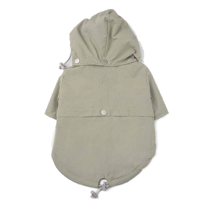 Moss Green Dog Raincoat / Parka