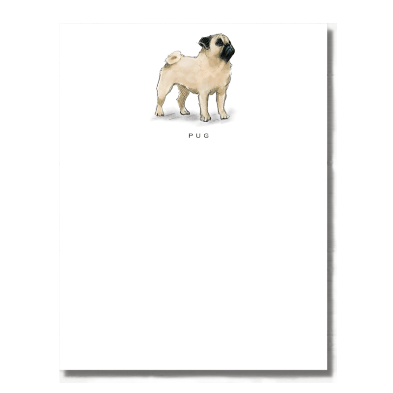 Pug Note Cards - Set of 6