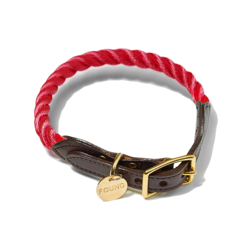 Red Rope Cat &amp; Dog Collar