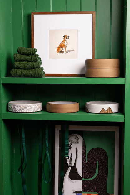 A Seated Boxer Framed Print - THE BOXER