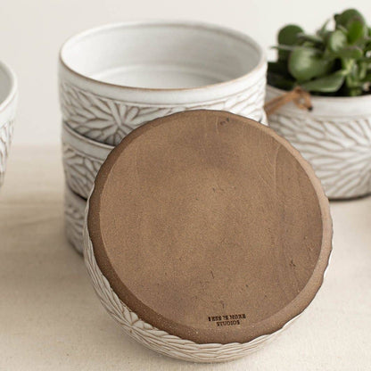Carved Stoneware Bowl - THE BOXER