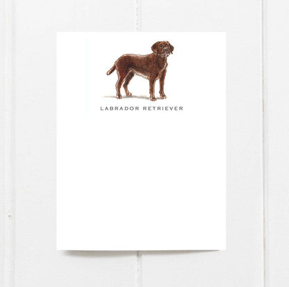 Dog Note Cards | Labrador (Chocolate) | Set of 6 - THE BOXER