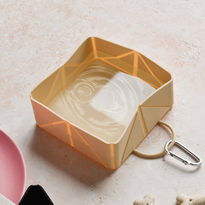 Foldable Travel Bowl - Beige - THE BOXER