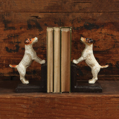 Jack Russell Cast Iron Bookends - THE BOXER