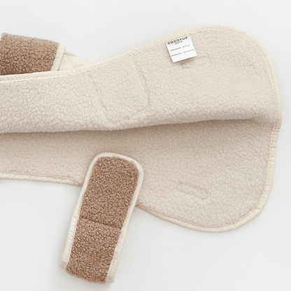 LUXE Quilted Dog Coat - Creamy Chai - THE BOXER