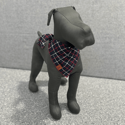 Madison Check Handmade Dog Bandana - THE BOXER