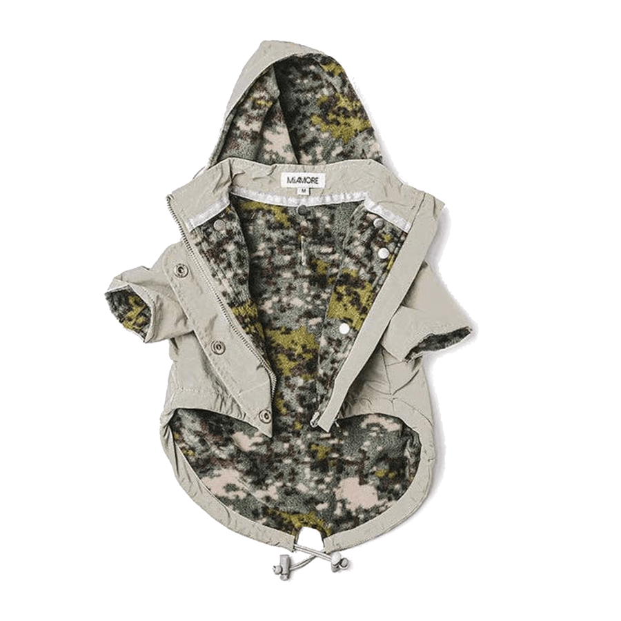 Moss Green Dog Raincoat / Parka - THE BOXER