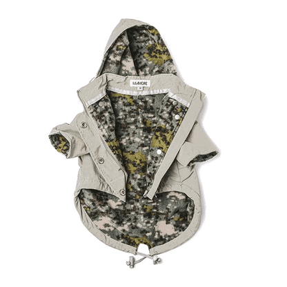 Moss Green Dog Raincoat / Parka - THE BOXER