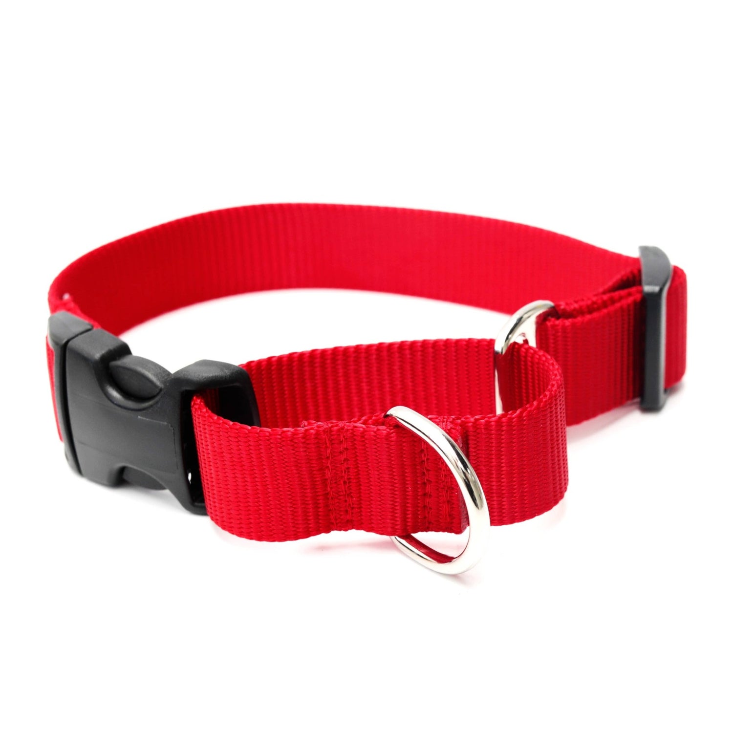 Nylon Martingale Loop Dog Collars Quick Release Buckle - THE BOXER
