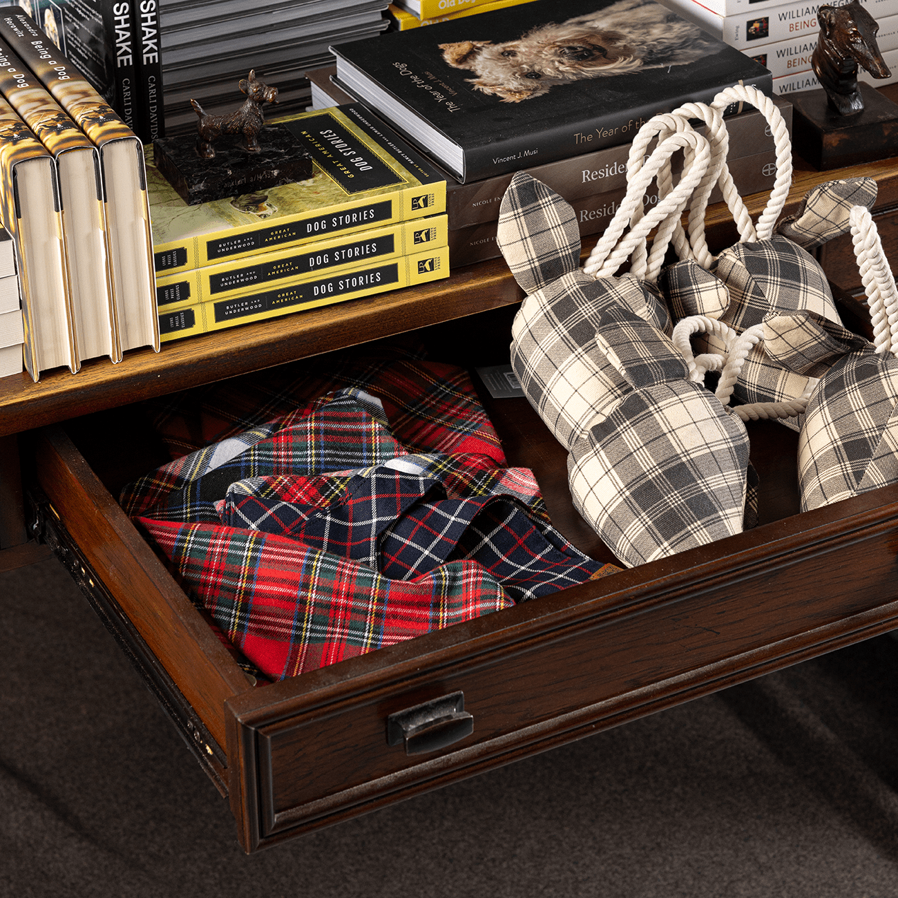 Plaid Deer Canvas Toy - THE BOXER